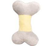 Plyšová hračka pro psy ve tvaru kosti s pískátkem pro štěňata – Pawise Puppy Life Bone - Obrázek 2