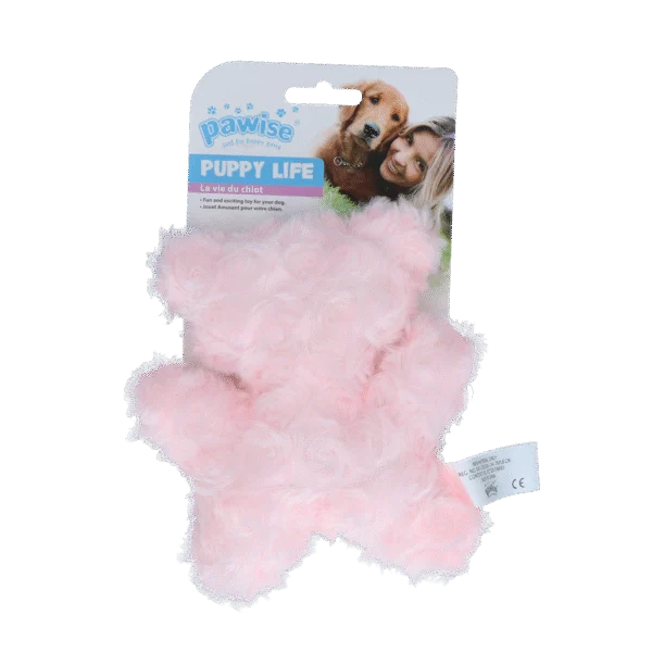 Plyšový medvídek pro štěňata s pískátkem – Pawise Puppy Life My Bear