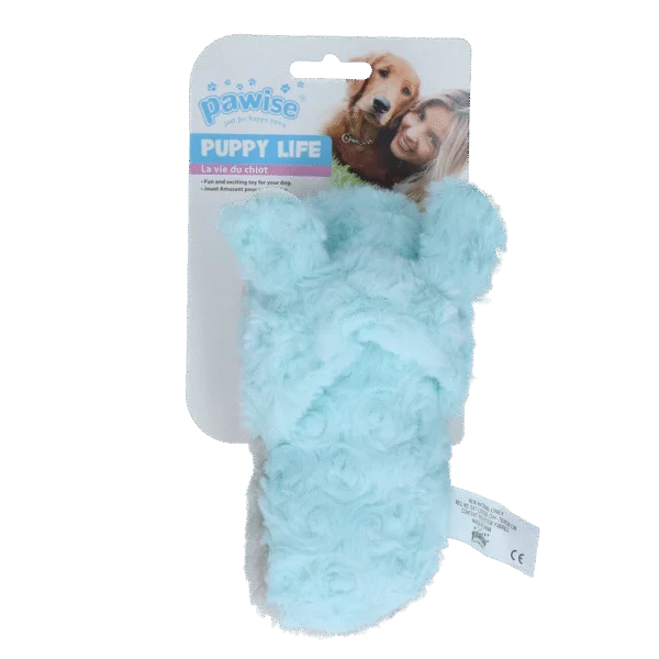 Plyšová hračka pro psy ve tvaru pantofle s pískátkem pro štěňata – Pawise Puppy Life My Slipper