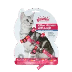 Postroj pro kočky s vodítkem S, růžová nebo fialová varianta – Pawise Kitten Harness With Leash - Obrázek 2