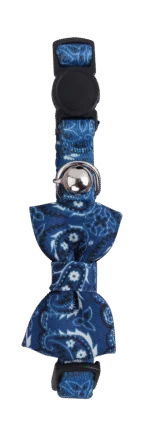 Obojek pro kočky s mašličkou, modrý – Pawise Cat Collar With Bowknot