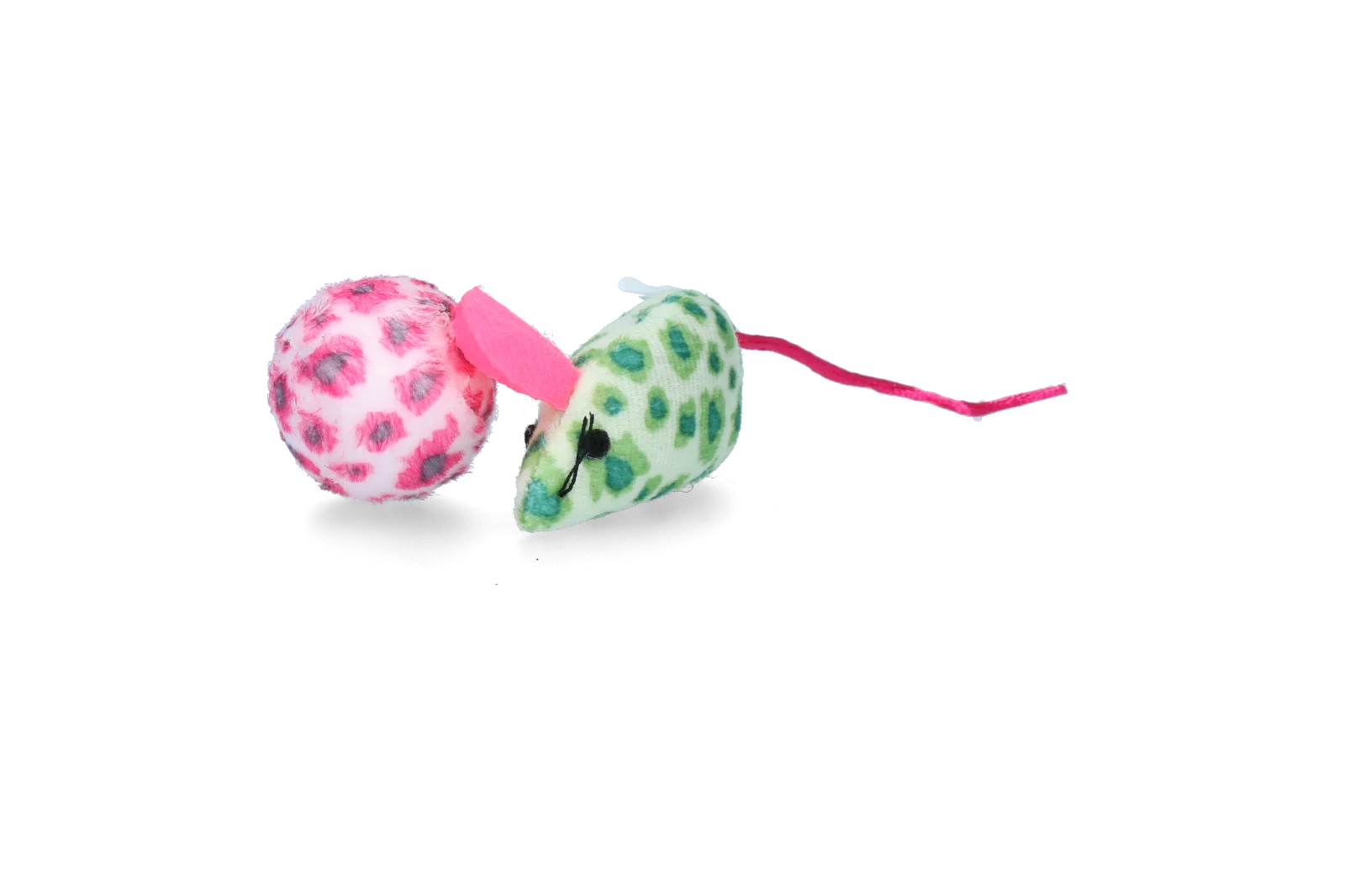 Sada hraček pro kočky s myškou a míčkem, šanta kočičí, 2 kusy – Pawise Cat Toy - Mice & Ball - Obrázek 5