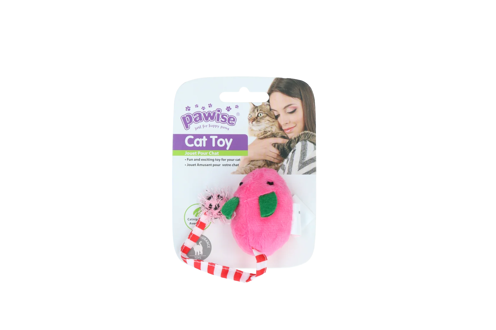 Plyšová myška se šantou kočičí a šustivým zvukem, 16 cm – Pawise Plush Mice Toy - Obrázek 3
