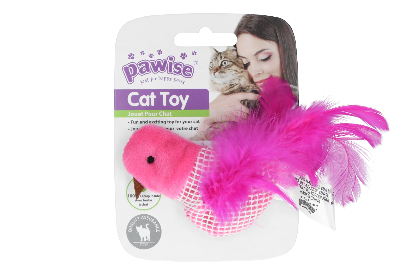 Ptačí hračka pro kočky s catnipem a peříčky – Pawise 100% Catnip Toy Vogel - Obrázek 2