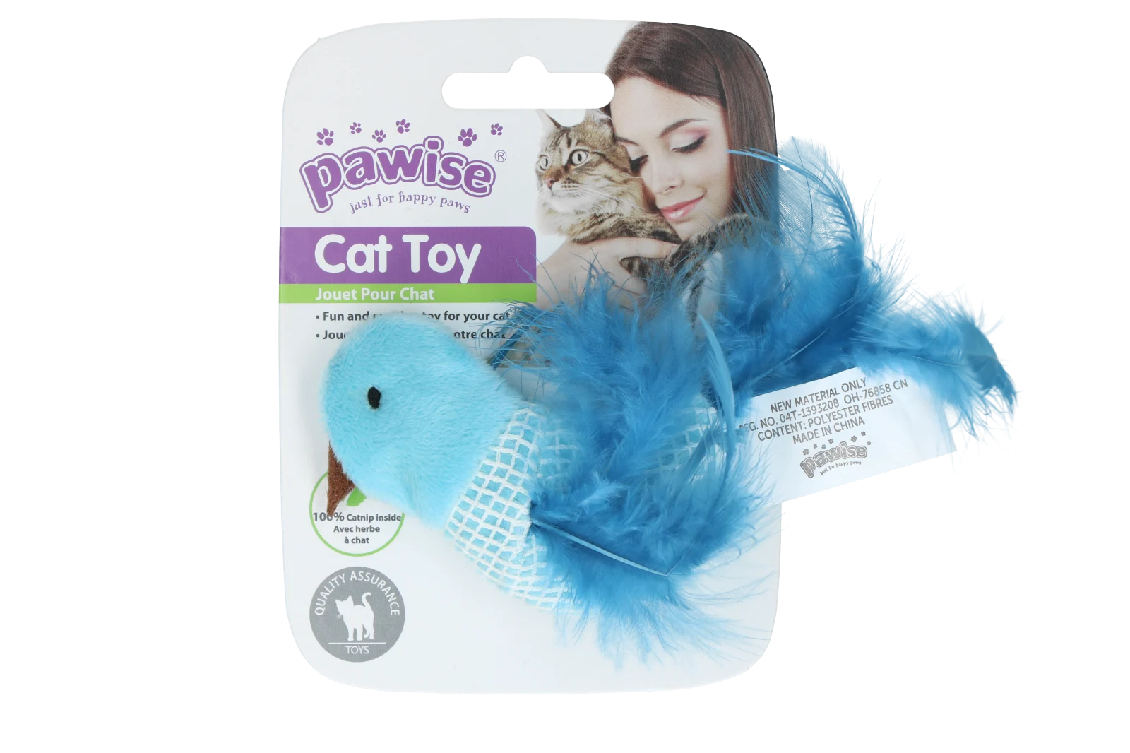 Ptačí hračka pro kočky s catnipem a peříčky – Pawise 100% Catnip Toy Vogel - Obrázek 3
