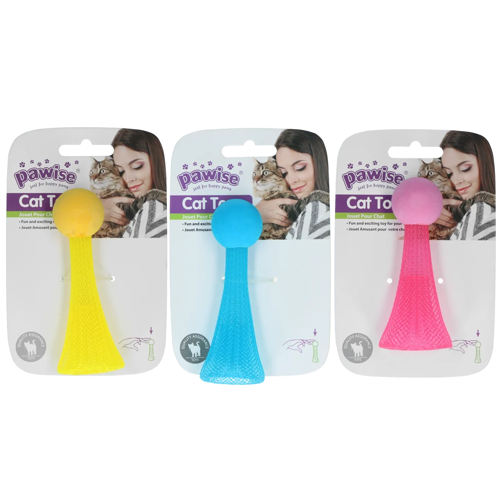PAWI28188.png Skákací hračka pro kočky s blikajícím LED světýlkem, 10 cm – Pawise Cat Light-up Toy - Obrázek 1