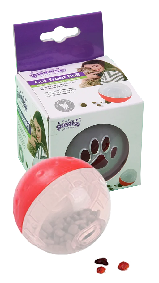 Míček na pamlsky pro kočky, ø 8 cm – Pawise Cat Treat Ball - Obrázek 2
