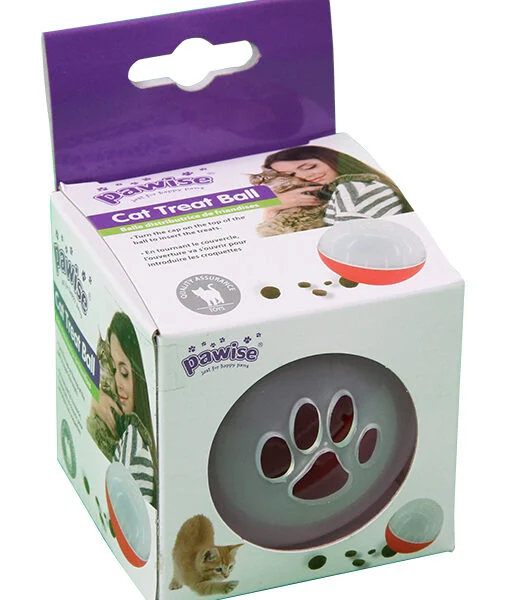 Míček na pamlsky pro kočky, ø 8 cm – Pawise Cat Treat Ball