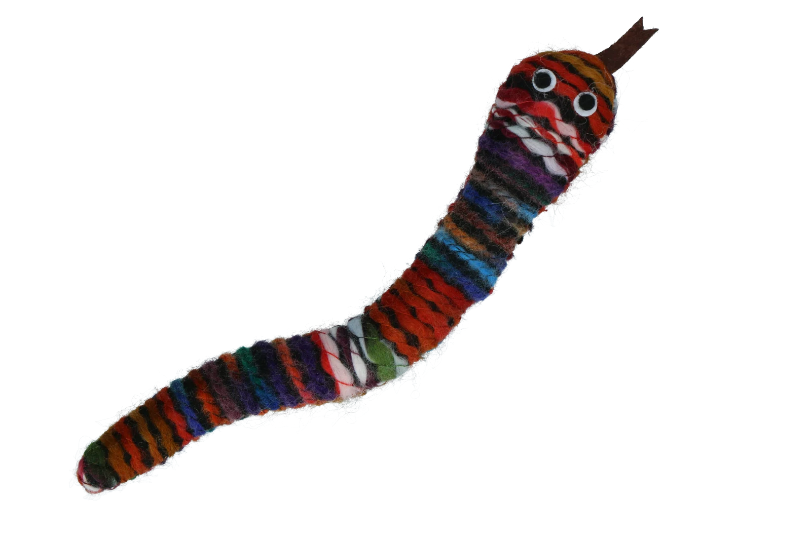Pletený had na hraní se šantou kočičí a pískátkem, 23 cm – Pawise Wool-Wool life Slang - Obrázek 5