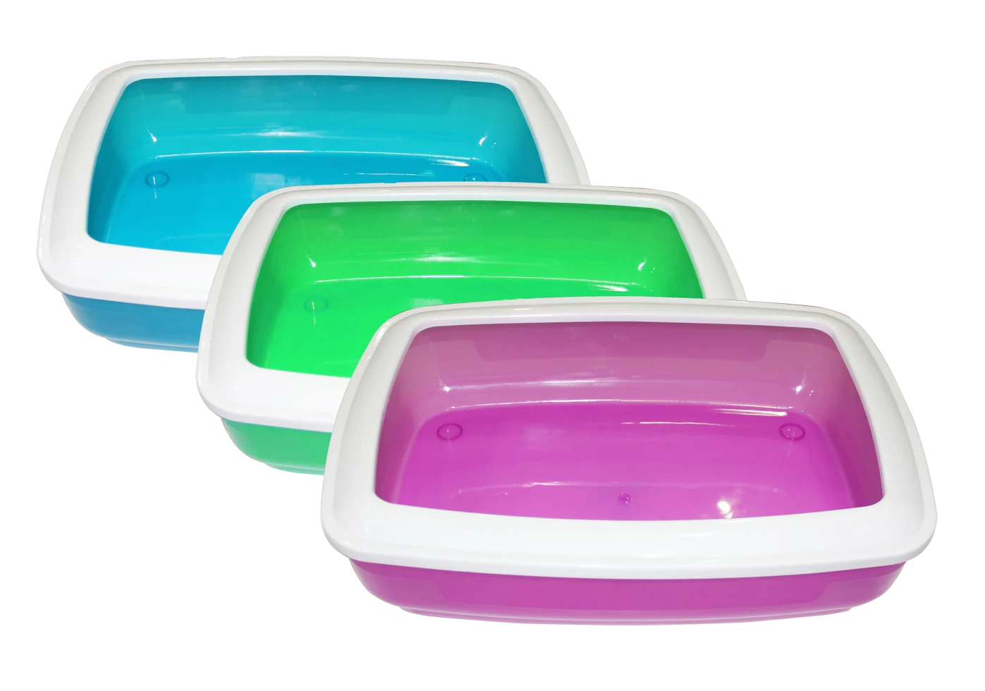 Plastová kočičí toaleta, 48 x 36 cm, barva dle nabídky – Pawise Cat Litter Tray - Obrázek 1