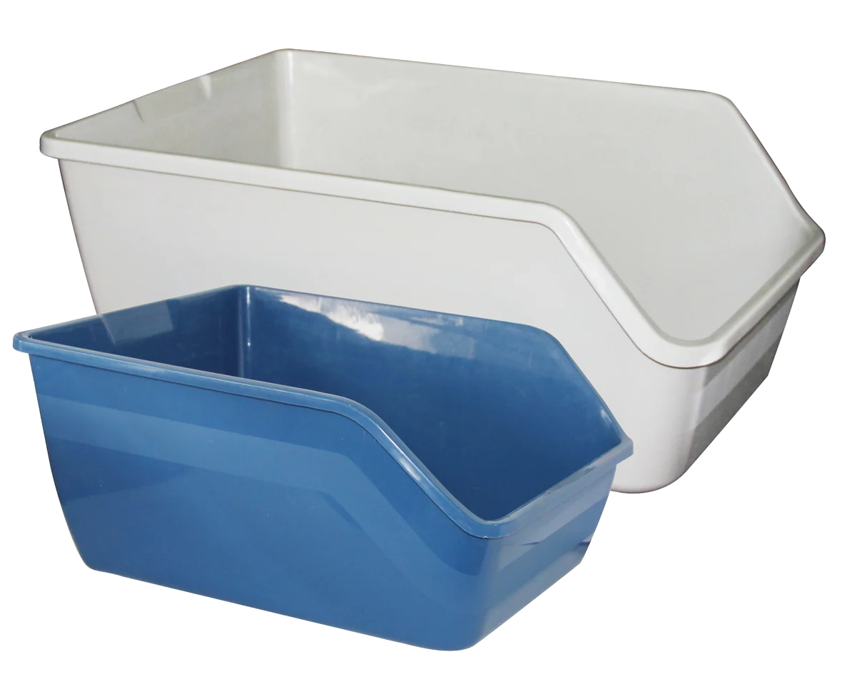 Kočičí toaleta s vysokými okraji S, 47 x 38 x 21 cm – Pawise High-back Litter pan S - Obrázek 2