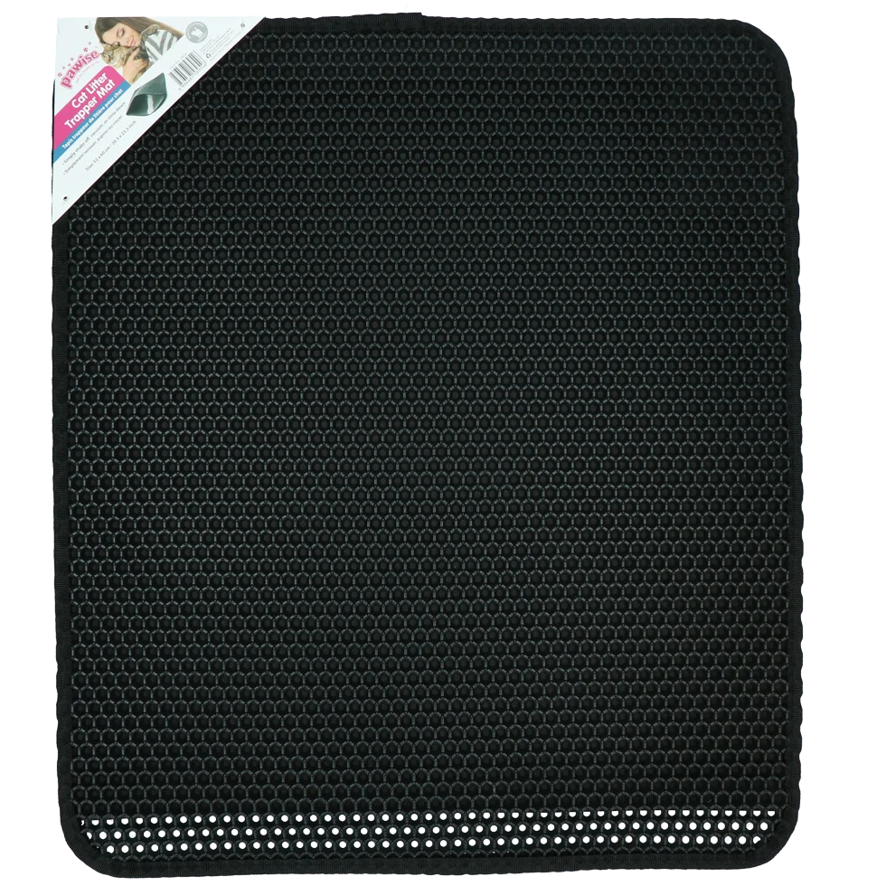 Rohožka před kočičí toaletu na zachytávání steliva 52 x 60 cm – Pawise Cat Litter Trapper Mat - Obrázek 1