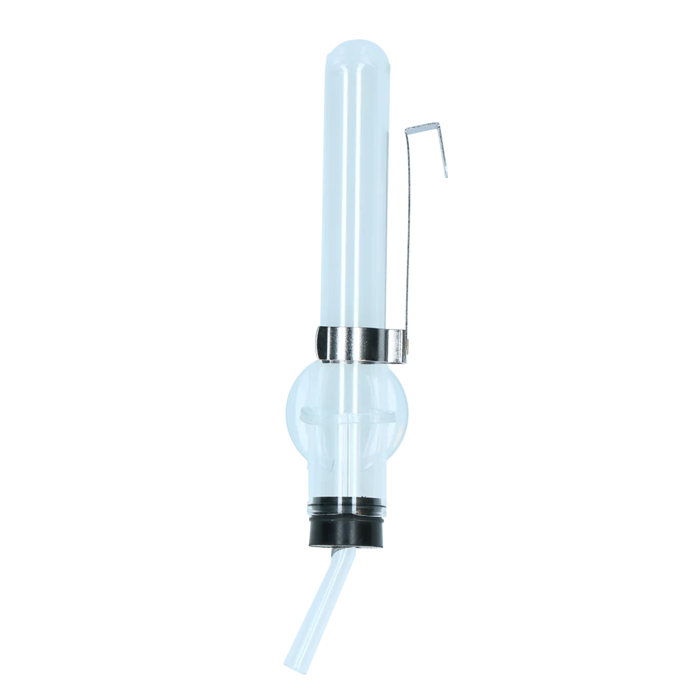 Skleněná napájecí láhev pro křečky s držákem a přísavkou, 50 ml – Pawise Hamster Glass Water Bottle - Obrázek 2