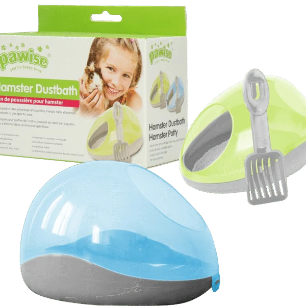Toaleta pro křečka s podestýlkou a lopatkou – Pawise Hamster Dustbath / Potty