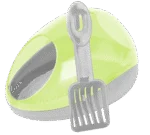 Toaleta pro křečka s podestýlkou a lopatkou – Pawise Hamster Dustbath / Potty - Obrázek 2