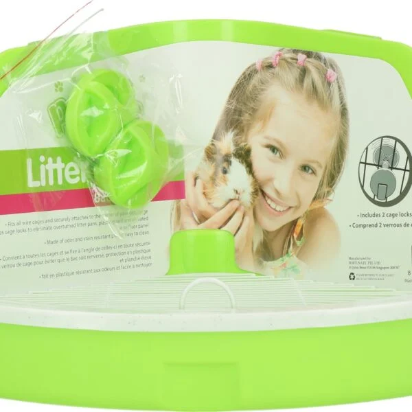 Toaleta pro hlodavce do klece s mřížemi, 32 x 22 x 14,5 cm – Pawise Litter Pan S