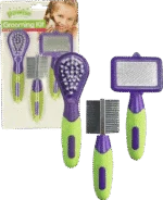 Sada na péči o králíky a hlodavce se 3 kartáčky o délce 12 až 13 cm – Pawise Grooming Kit Rodents & Rabbits - Obrázek 2