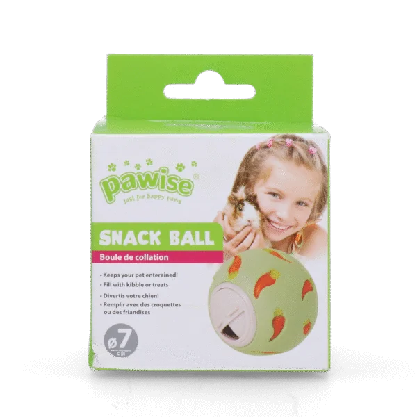 Míček na pamlsky pro malé mazlíčky, ø 7 cm – Pawise Snack Ball