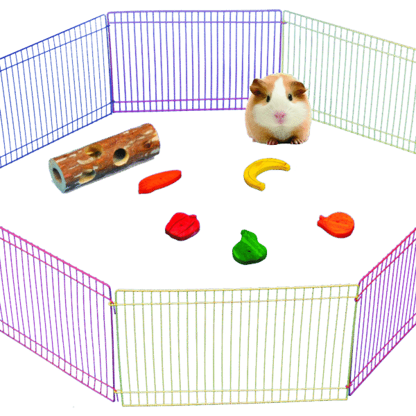 Ohrádka pro hlodavce s 8 skládacími díly, Ø 91 cm – Pawise Small Animal Play Pen