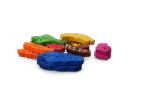 Dřevěná hračka na okusování, 18 kusů – Pawise Play Time Small Pet Fruit & Veggie mix - Obrázek 2