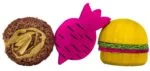 Hlodací kostičky ze dřeva a lufy pro králíky a hlodavce – Pawise Wooden Loofah Pretty Toys No2 - Obrázek 2