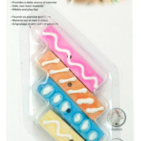 Pamlsek pro hlodavce pro králíky a morčata, 6 cm – Pawise Play & Chew Mineral Candy