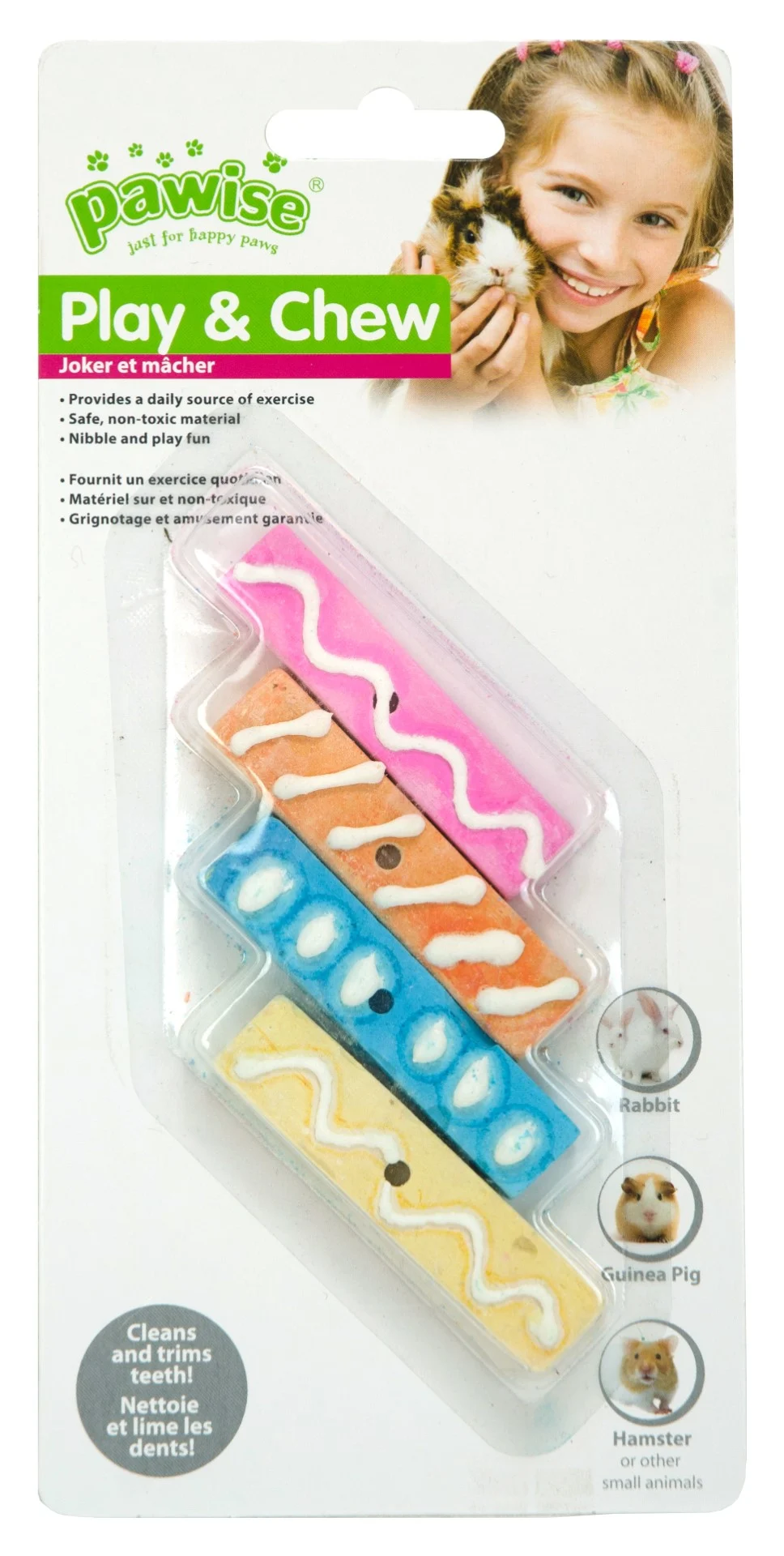 Pamlsek pro hlodavce pro králíky a morčata, 6 cm – Pawise Play & Chew Mineral Candy - Obrázek 1
