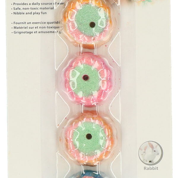 Hlodací dortík pro králíky a morčata, 3 × 1 cm – Pawise Play & Chew Pie
