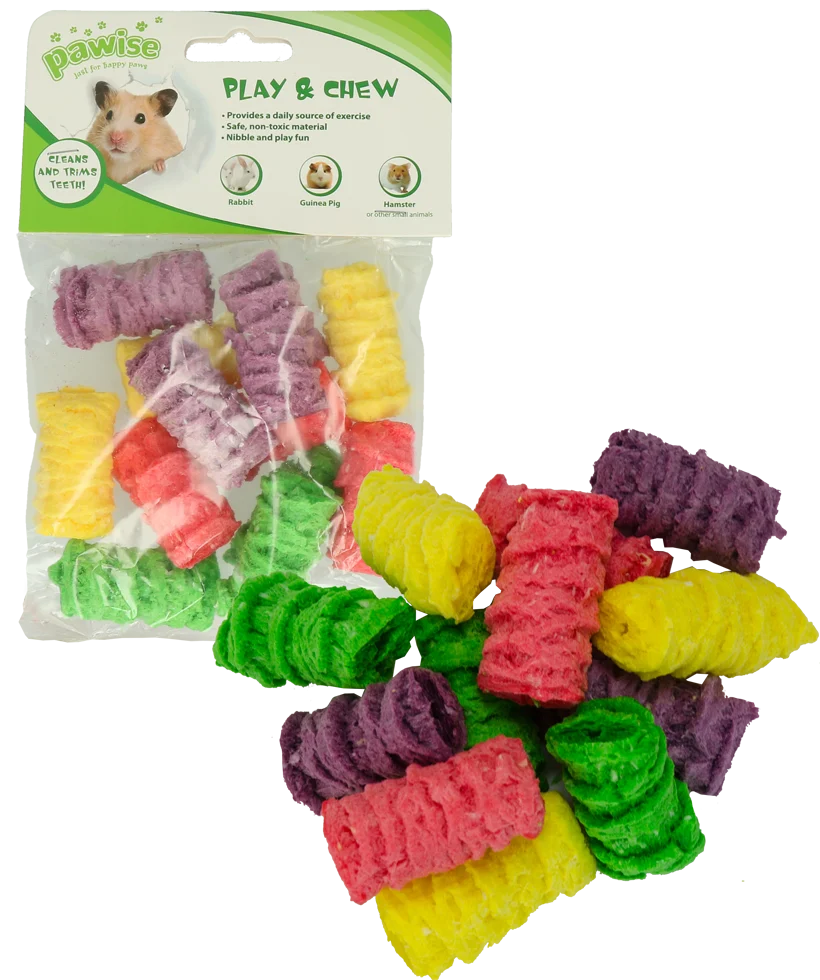 Okusovací hračka pro králíky a morčata, 4 x 2,5 cm – Pawise Play & Chew Pops S - Obrázek 2