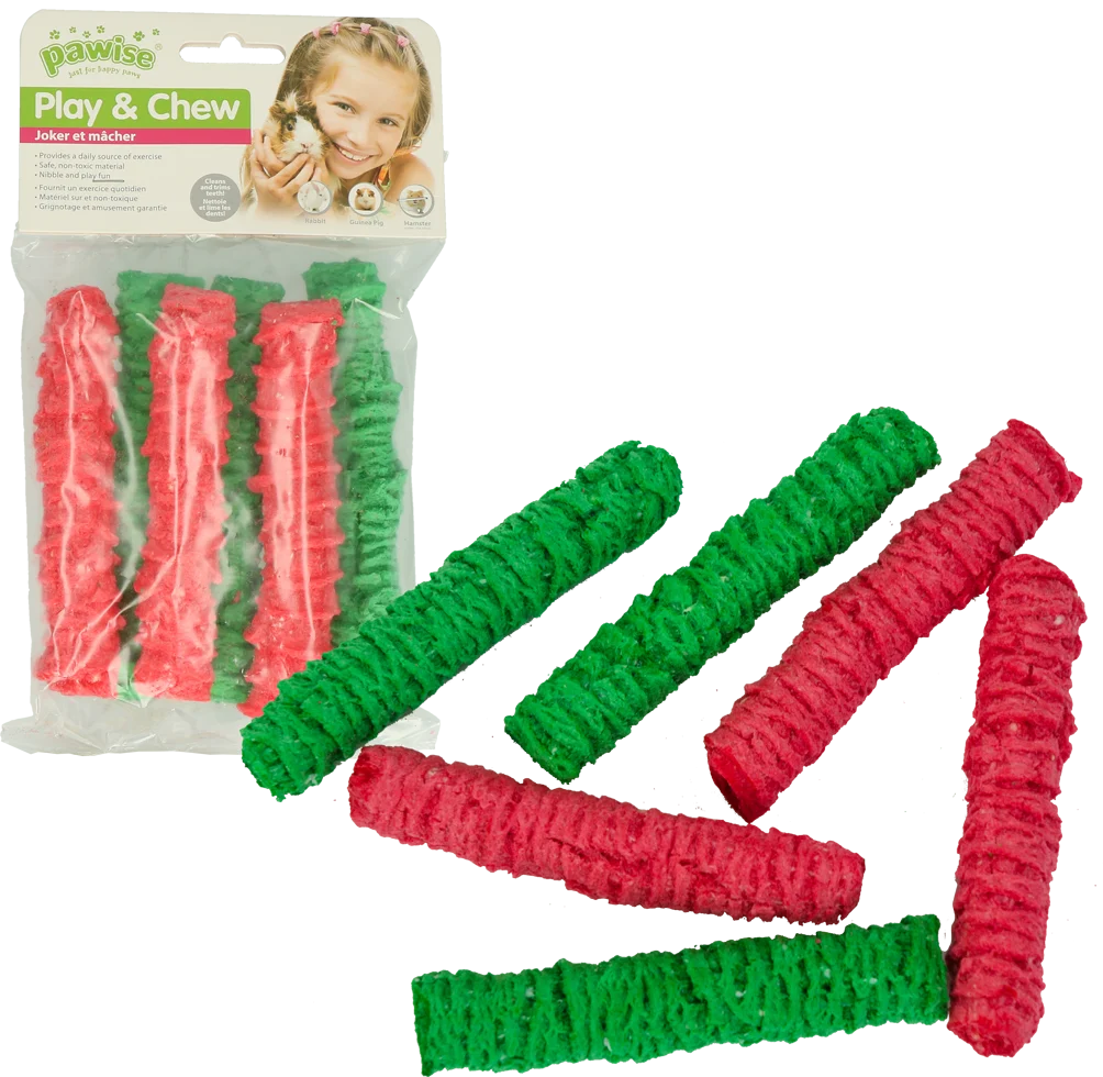 Hračka na okusování pro králíky a morčata, 12 x 2,5 cm – Pawise Play & Chew Pops L - Obrázek 2