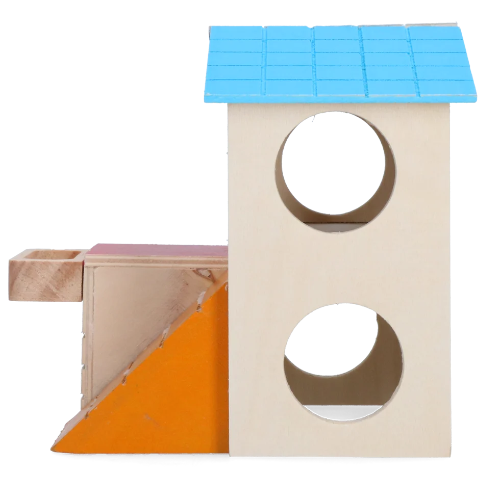 Domeček pro hlodavce se 2 patry, 15 x 12 cm – Pawise 2 Story Play House - Obrázek 3