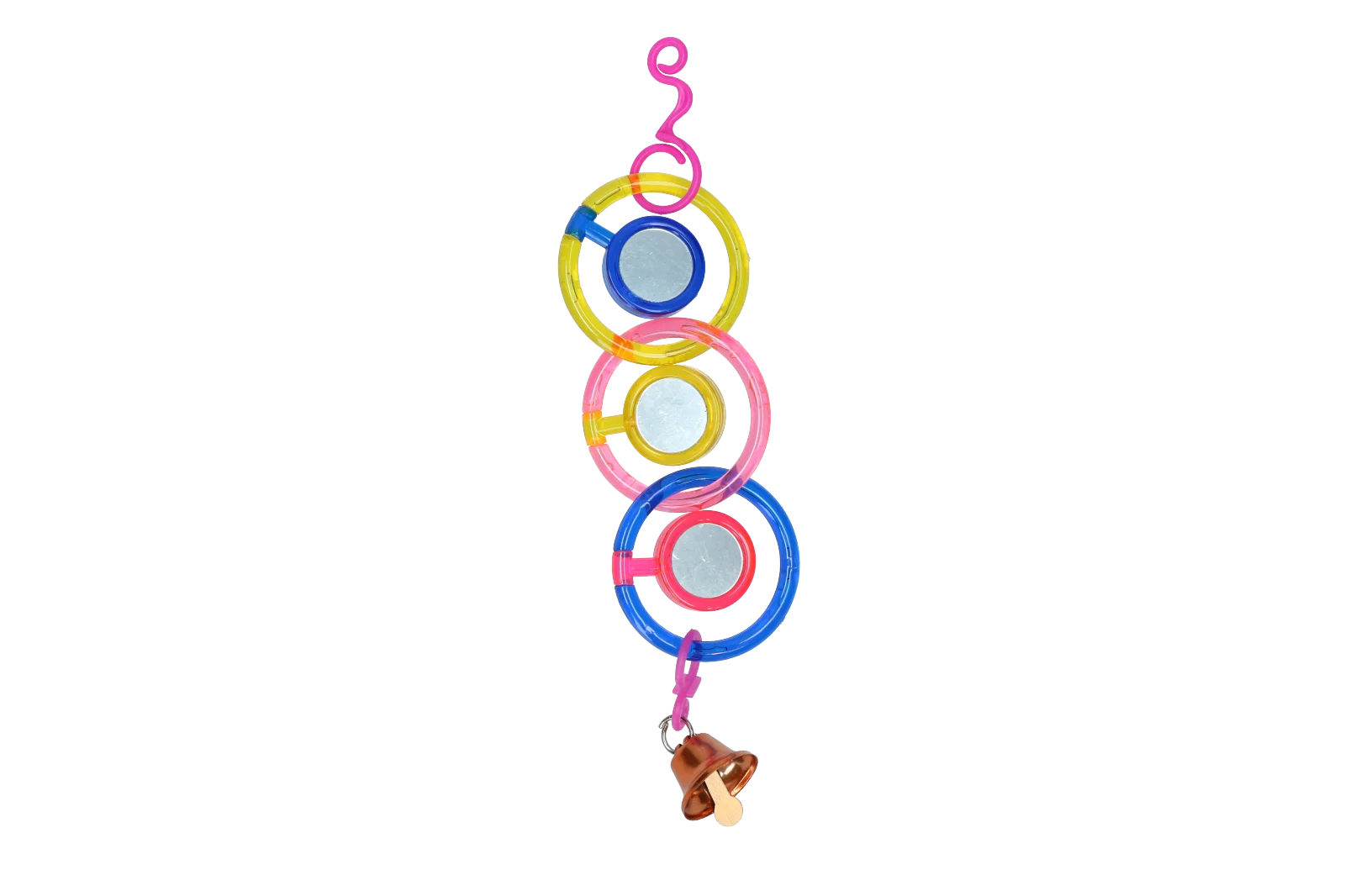 Řetízek se zrcátky a rolničkou pro ptáky, 24 cm – Pawise Spinner Mirror Chain - Obrázek 1