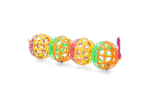Míčky na hraní pro ptáky se zvonečky, 4 ks, 16 cm – Pawise Balls Hanging - Obrázek 2