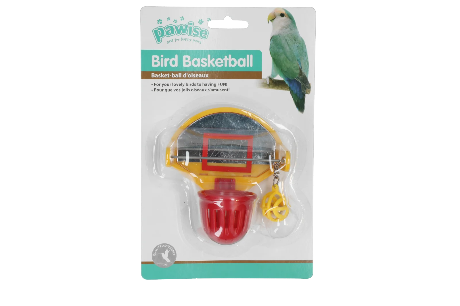 Ptačí basketbal s zrcátkem, 10 cm – Pawise Bird Basketball - Obrázek 1