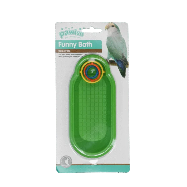 Ptačí koupelnička s hračkou, 17 cm, různé barvy – Pawise Funny Bath