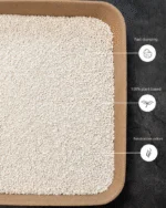 Tofu stelivo z manioku pro automatické kočičí toalety, hrudkující, 3,5 kg – Petlux Cassave Tofu - Obrázek 4