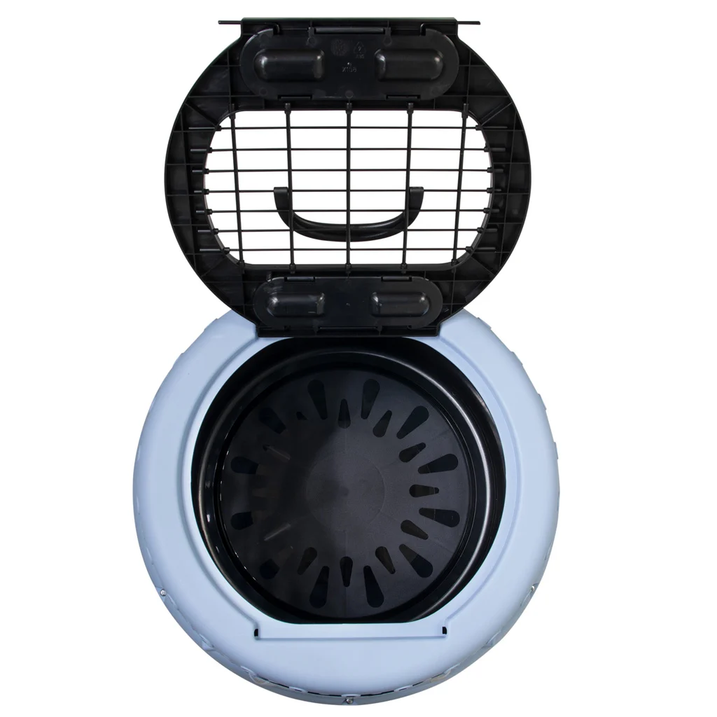 Kulatá přepravka pro kočky s horním otevíráním, modrá – Petmate Get-A-Round Kennel - Obrázek 4