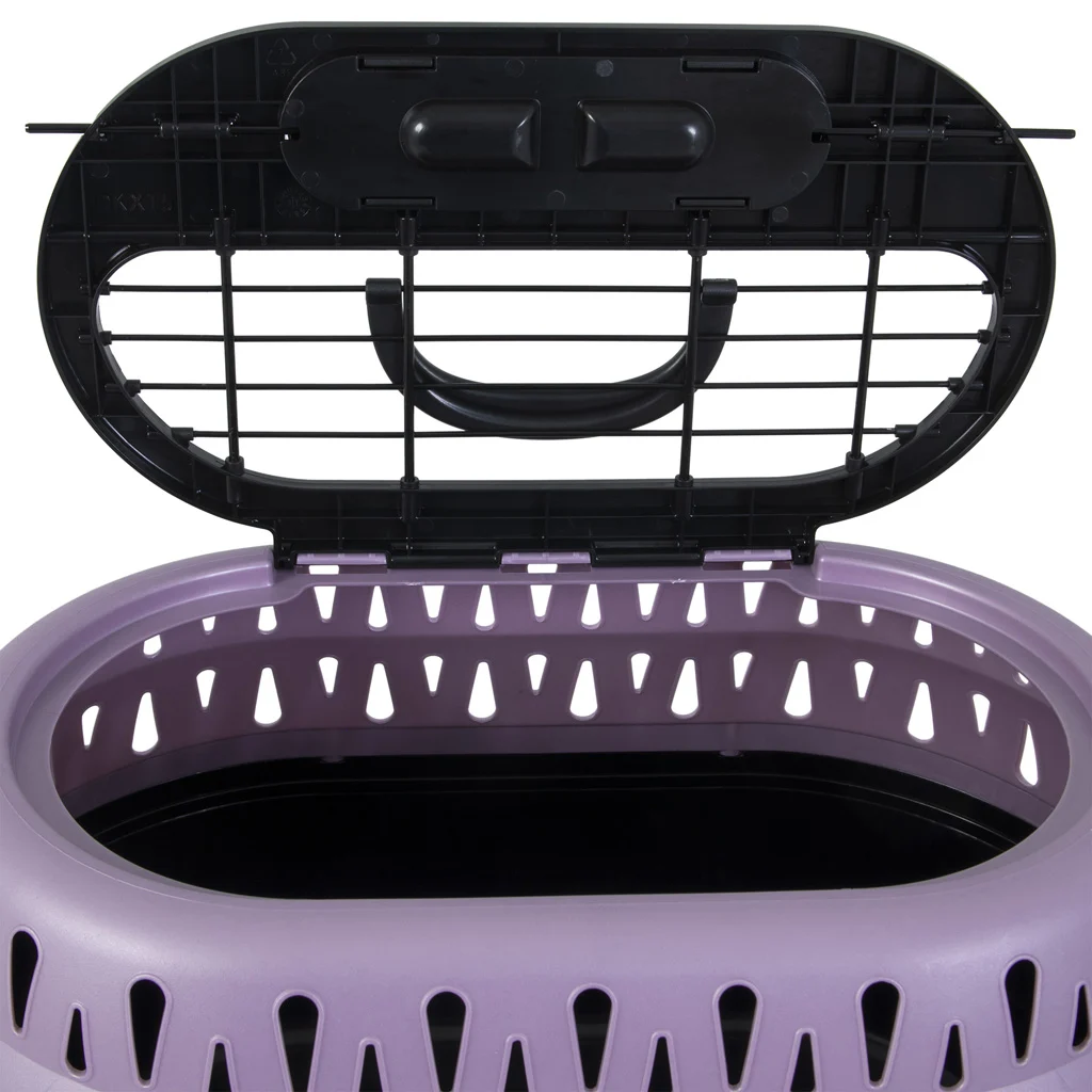 Přepravka pro kočky s horním otevíráním, fialová, 48,3 x 31,8 x 27,4 cm – Petmate Top Load Cat Kennel - Obrázek 2