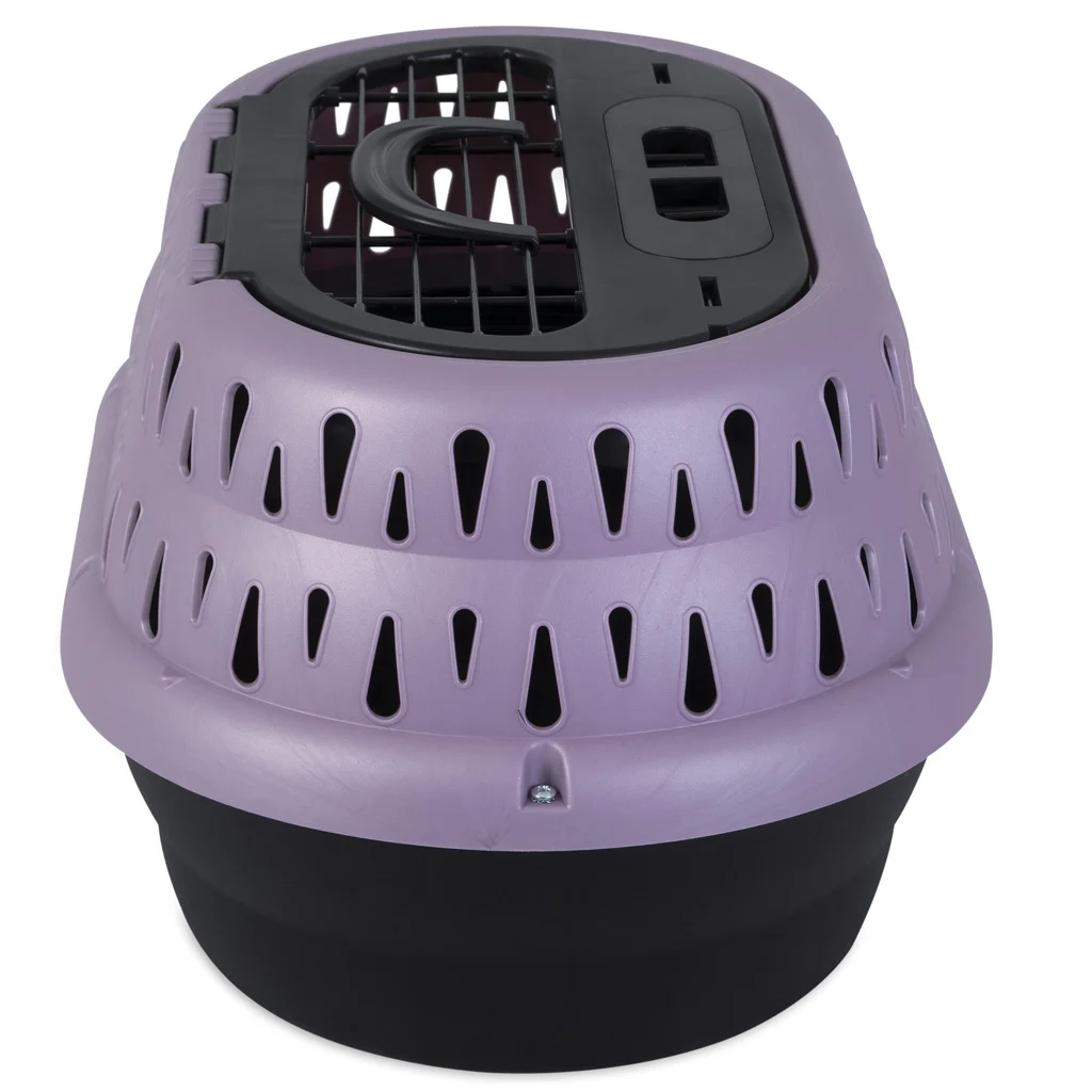 Přepravka pro kočky s horním otevíráním, fialová, 48,3 x 31,8 x 27,4 cm – Petmate Top Load Cat Kennel - Obrázek 4
