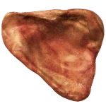 Žvýkací hračka z nylonu ve tvaru vepřového ucha s příchutí slaniny, 10 cm – Pet Qwerks Pig Ear M - Obrázek 2