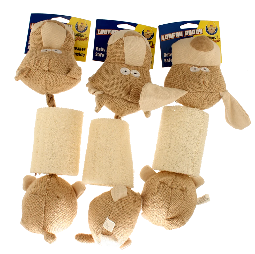 PETS20410.png Pískací hračka pro psy z lufy a juty, různé varianty – Petsport Loofah Buddy - Obrázek 1