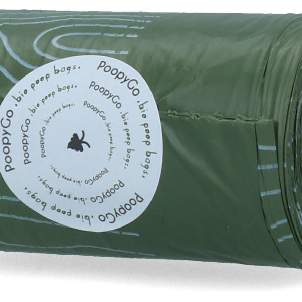 Biologicky rozložitelné sáčky na psí exkrementy s vůní levandule, 1 role – PoopyGo Eco friendly single roll