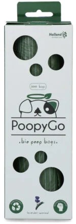 Biologicky rozložitelné sáčky na psí exkrementy s vůní levandule, 300 kusů v krabičce – PoopyGo Eco friendly Tissue Box - Obrázek 3