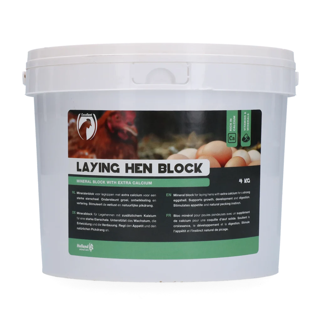 Klovací blok pro nosnice s vápníkem, 4 kg – Excellent - Obrázek 1