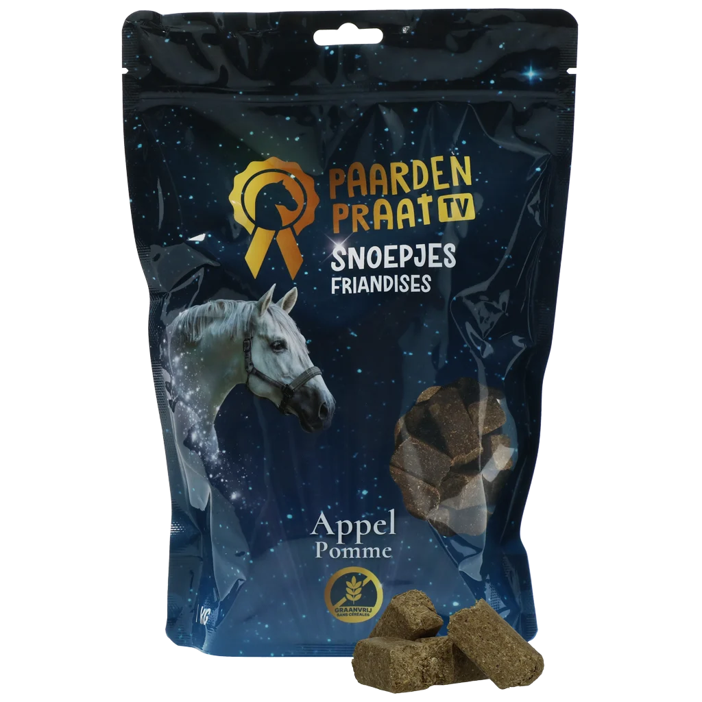 Pamlsky pro koně s jablkem, bez obilovin, 1 kg – Paardenpraat TV - Obrázek 1