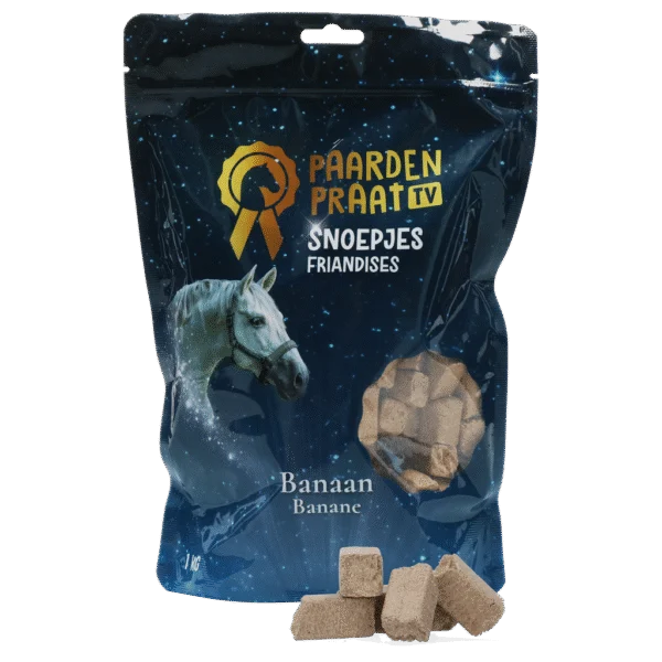 Pamlsky pro koně s banánem, 1 kg – Paardenpraat TV