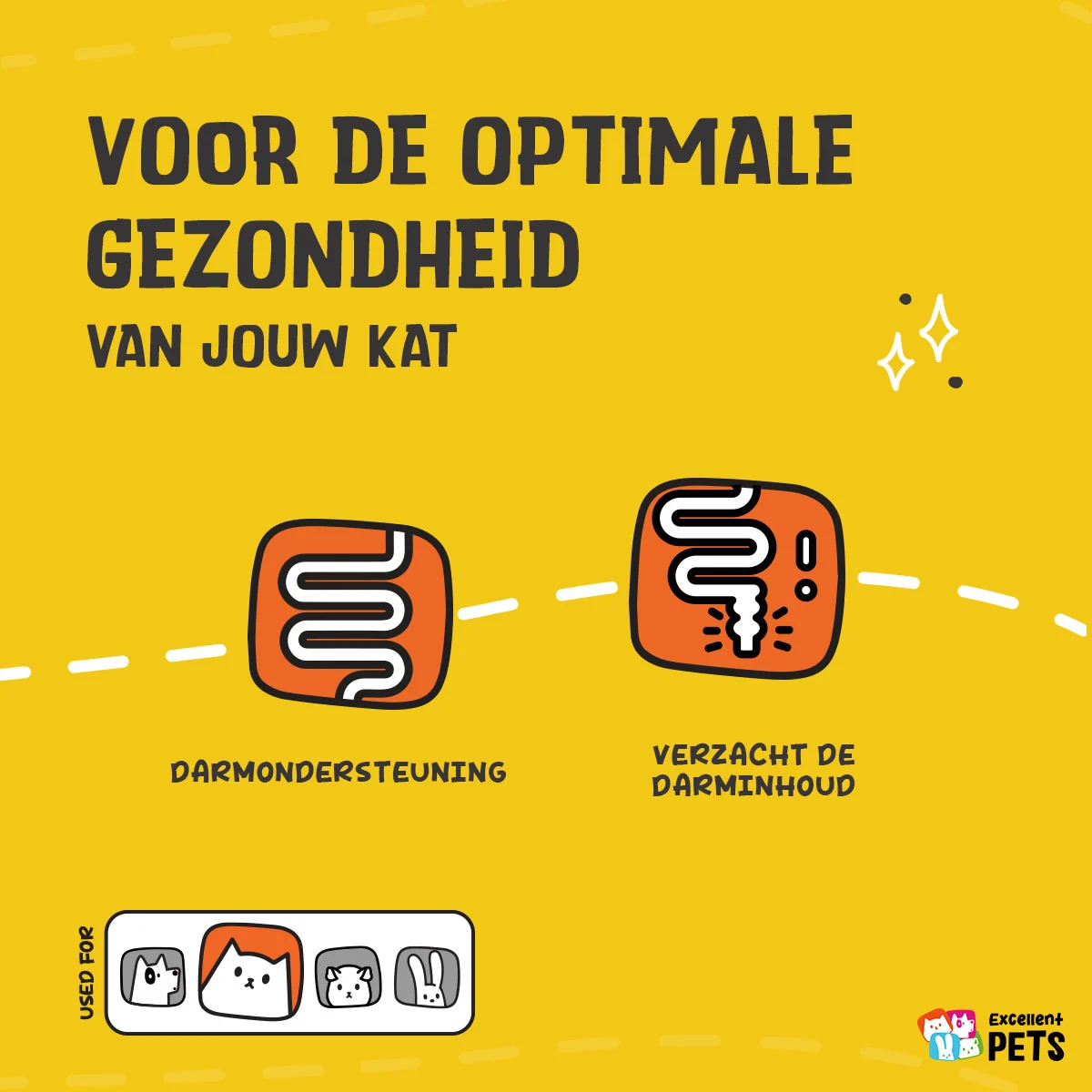 Psylliový prášek pro kočky s karobovou moučkou, 100 g – Excellent Pets Cat Psyllium+ - Obrázek 3