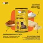 Psylliový prášek pro kočky s karobovou moučkou, 100 g – Excellent Pets Cat Psyllium+ - Obrázek 5