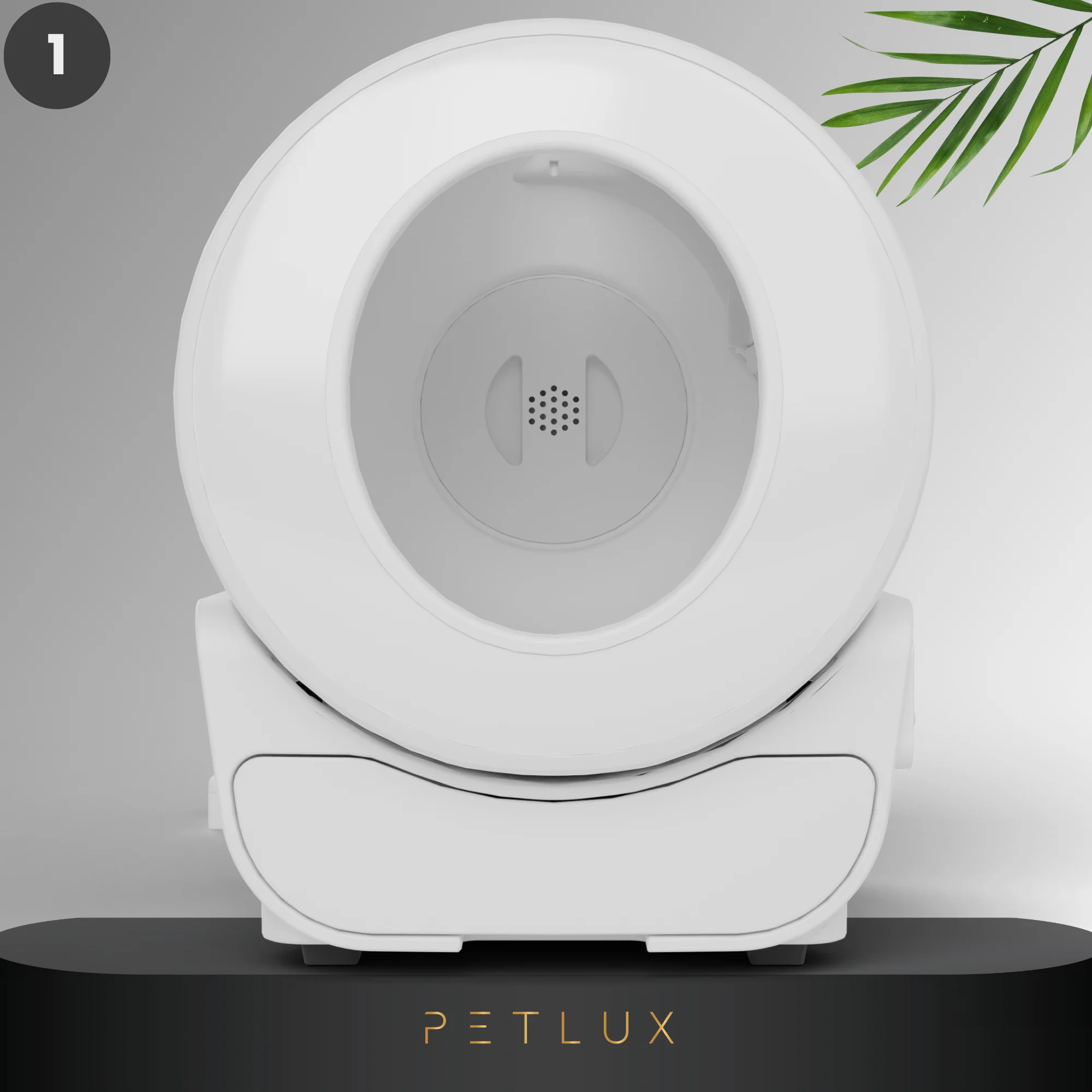 Automatická kočičí toaleta XXL s ovládáním přes aplikaci, bílá – Petlux V3 XXL - Obrázek 3