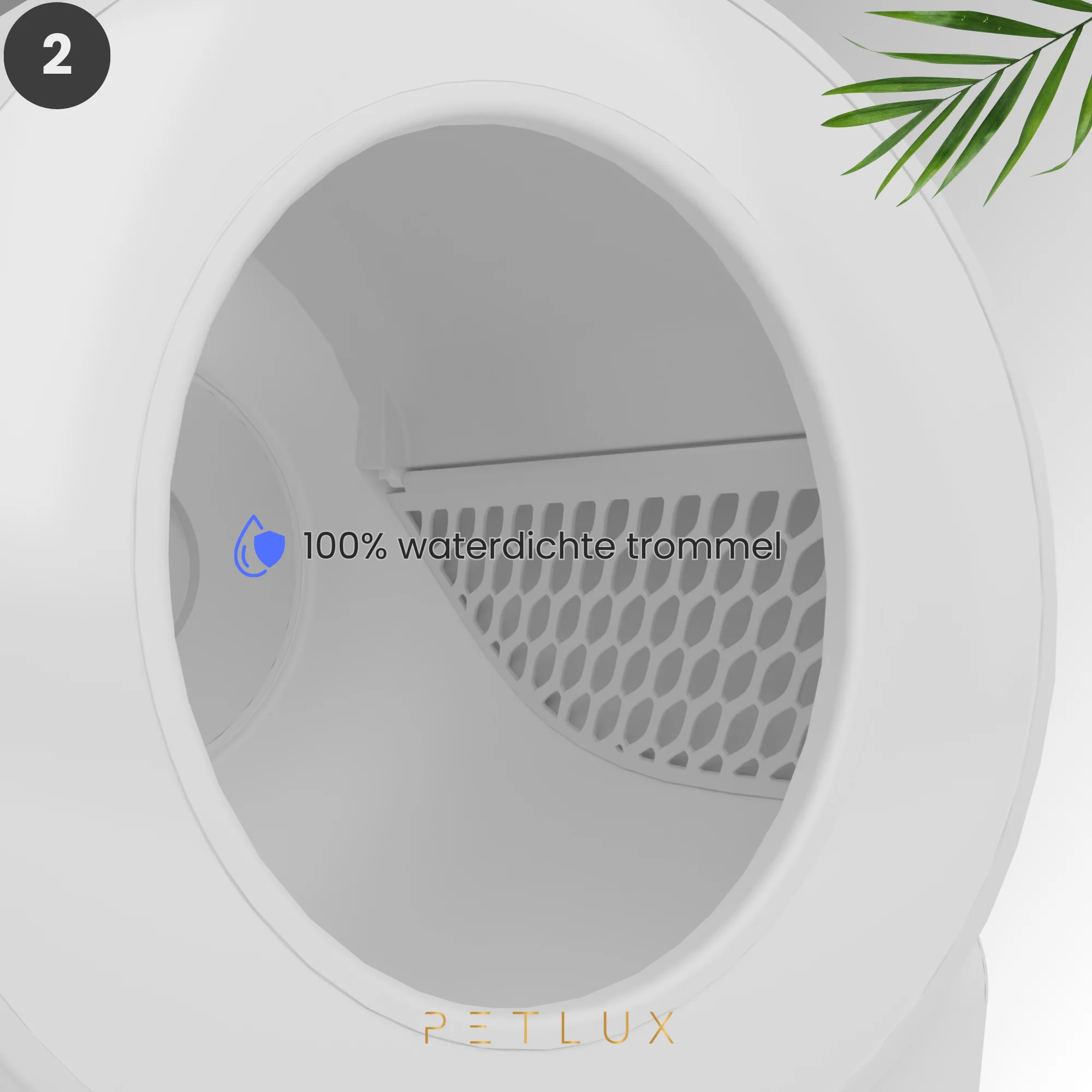 Automatická kočičí toaleta XXL s ovládáním přes aplikaci, bílá – Petlux V3 XXL - Obrázek 4